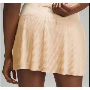 Lululemon Pleat to Street Mid-Rise Skirt Summer Glow Tennis Golf Women's 14